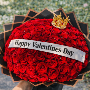 Bouquet de 70 Flores con Corona