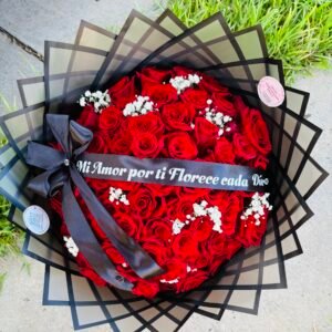 Bouquet de 70 Flores con Corona
